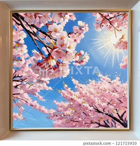 Sakura reflected in the window Sakura reflected in the window 121715910