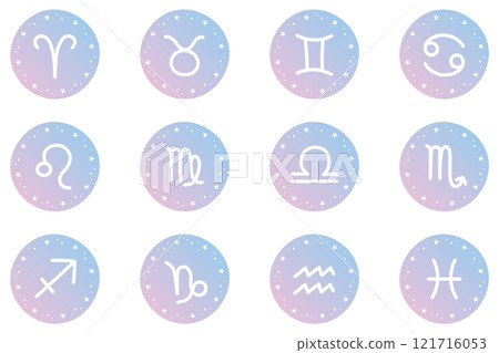 花式星座標記插圖集 121716053