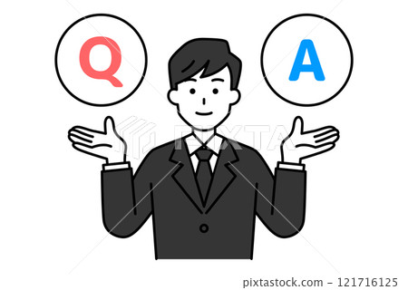 A man in a black suit accepting Q&A 121716125