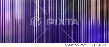 Ribbed glass background with holographic stripe 121716361