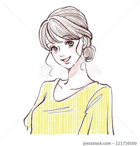 Illustration material of women and girls 121716500