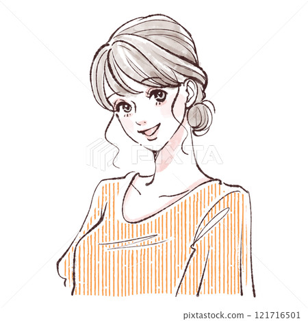 Illustration material of women and girls 121716501