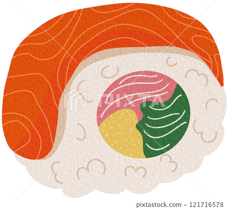 vector, food, sushi 121716578