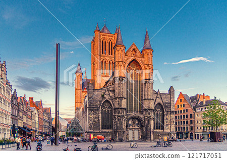 Ghent city historical center, East Flanders province, Flemish Region, Belgium 121717051