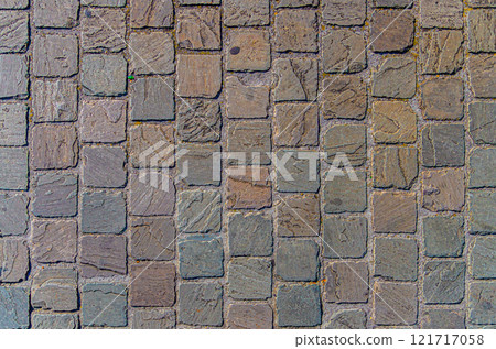 Cobblestone road texture Cobblestone road texture 121717058