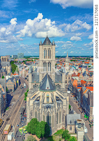 Ghent city historical center, East Flanders province, Flemish Region, Belgium 121717068