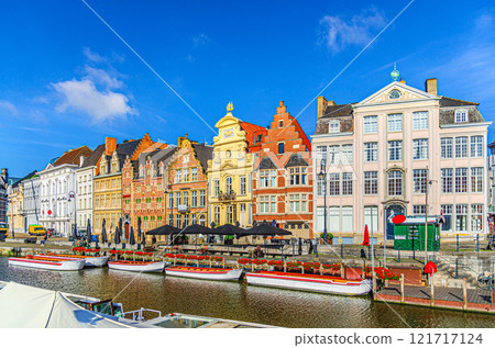 Ghent city historical center, East Flanders province, Flemish Region, Belgium 121717124