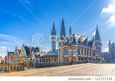 Ghent city historical center, East Flanders province, Flemish Region, Belgium Ghent city historical center, East Flanders province, Flemish Region, Belgium 121717126