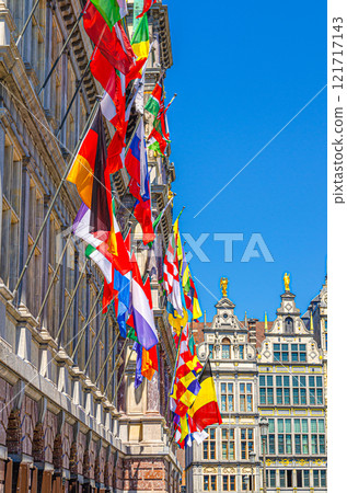 Antwerp city historical centre, Antwerpen old town, Flemish Region, Belgium 121717143