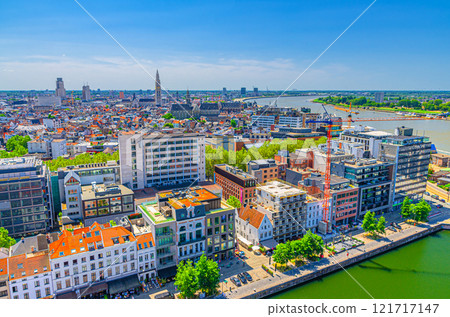 Antwerp city historical centre, Antwerpen old town, Flemish Region, Belgium 121717147