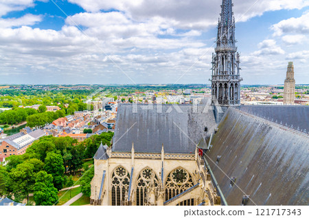 Amiens historical city centre, Hauts-de-France Region, France 121717343