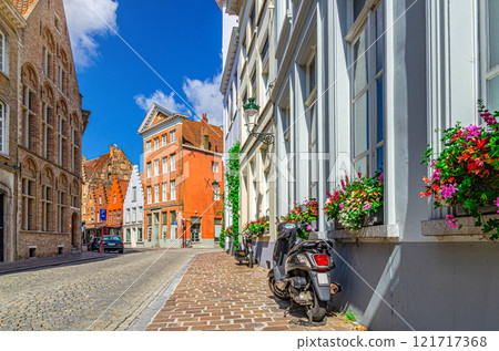 Bruges city historical centre, West Flanders province, Flemish Region, Belgium 121717368