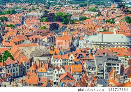 Bruges city historical centre, West Flanders province, Flemish Region, Belgium 121717384