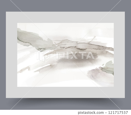 Minimalistic winter landscape with snowdrifts on ground that appeared after long snowfall Minimalistic winter landscape with snowdrifts on ground that appeared after long snowfall 121717537