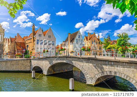 Bruges old town, West Flanders province, Belgium 121717870