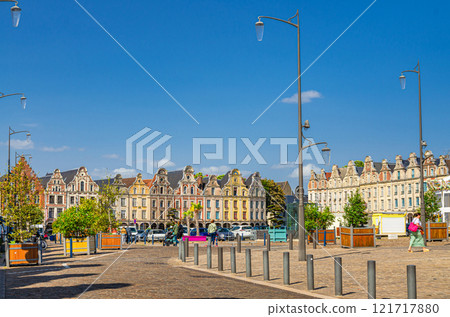 Arras old town, Hauts-de-France Region, Northern France 121717880