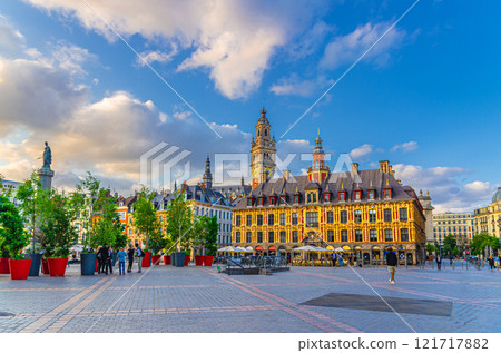 Lille old town, Hauts-de-France Region, Northern France Lille old town, Hauts-de-France Region, Northern France 121717882