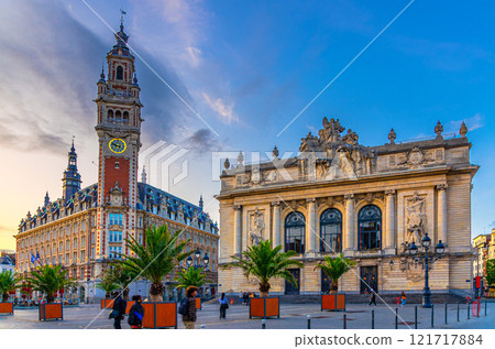 Lille old town, Hauts-de-France Region, Northern France 121717884