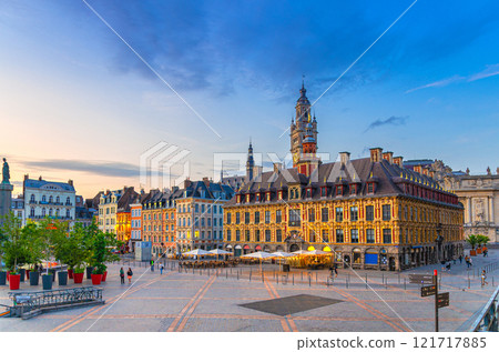 Lille old town, Hauts-de-France Region, Northern France 121717885
