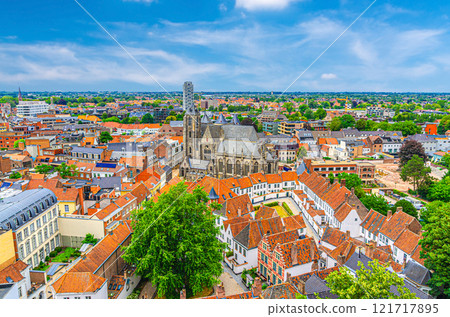 Kortrijk city historical centre, West Flanders province, Belgium 121717895