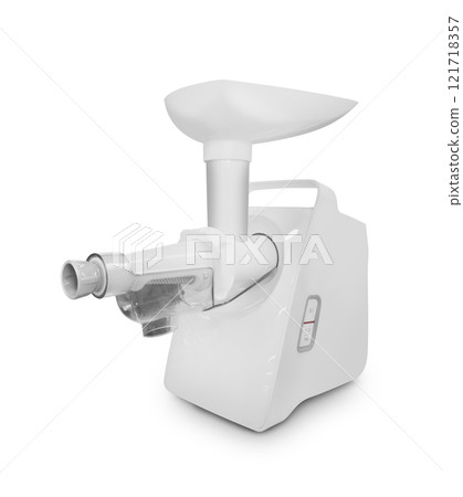 Electric meat grinder isolated on transparent background 121718357