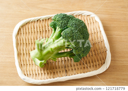 漏杓上的青花菜 121718779