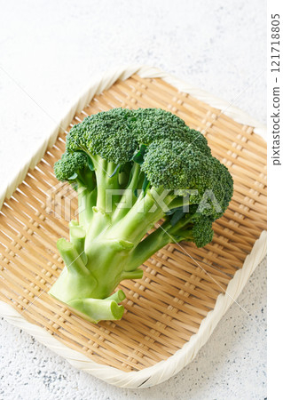 漏杓上的青花菜 121718805