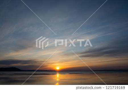 美麗的湖黃昏 美麗的湖黃昏 121719169