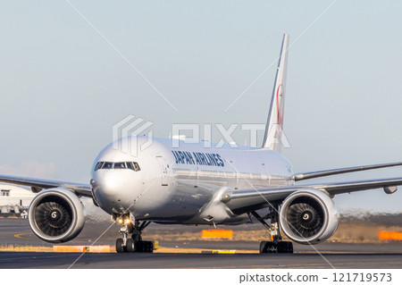 International passenger plane in motion 121719573