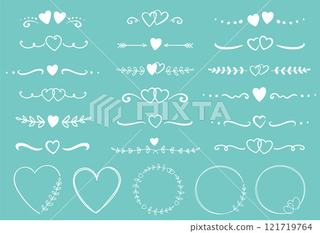 Romantic borders, dividers and frames with hearts and eucalyptus branches Romantic borders, dividers and frames with hearts and eucalyptus branches 121719764