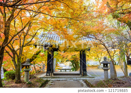 秋天的秋月城遺址 黑門 福岡縣朝倉市 秋天的秋月城遺址 黑門 福岡縣朝倉市 121719885