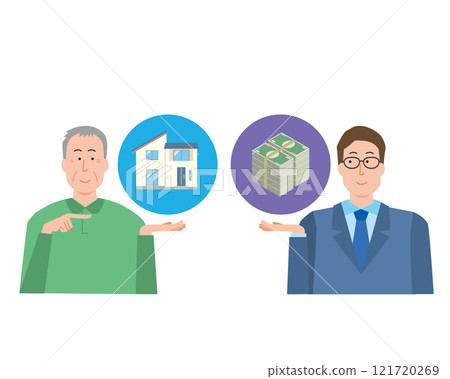 Image illustration of buying a house 121720269