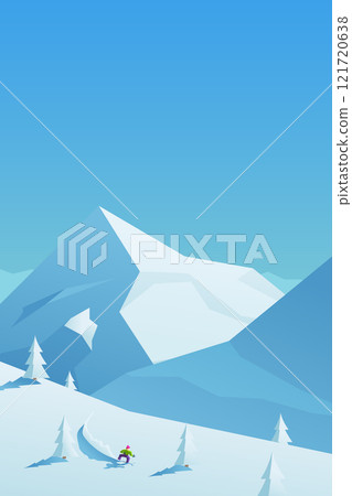 rider on mountain hill at sunny day 121720638