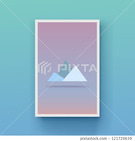 a mountain logo in modern simple design a mountain logo in modern simple design 121720639