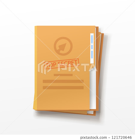 document folders in stack with secret stamp document folders in stack with secret stamp 121720646