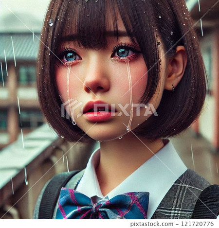 哭泣的日本女高中生 121720776