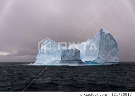 Iceberg drifting off the coast of South Georgia. Antarctica. Iceberg drifting off the coast of South Georgia. Antarctica. 121720912