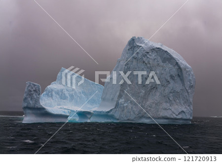 Iceberg drifting off the coast of South Georgia. Antarctica. Iceberg drifting off the coast of South Georgia. Antarctica. 121720913