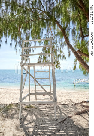 Lifeguard tower on the beach of Malapascua Island, Philippines. Lifeguard tower on the beach of Malapascua Island, Philippines. 121721490