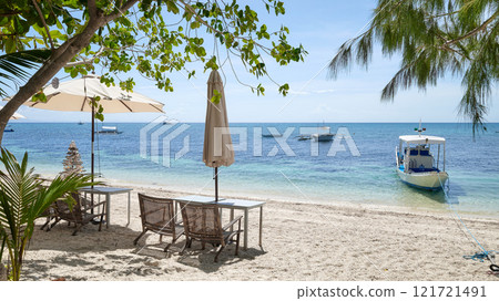 A beach on Malapascua Island, Philippines. 121721491