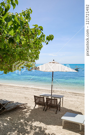 A beach on Malapascua Island, Philippines. 121721492