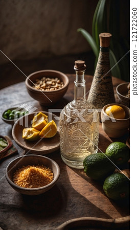 Mezcal de Pechuga with Traditional Mexican Offerings Mezcal de Pechuga with Traditional Mexican Offerings 121722060
