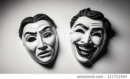 Theatrical Masks Representing Comedy and Tragedy Theatrical Masks Representing Comedy and Tragedy 121722484