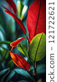 Tropical Leaves on a Bright Background 121722621
