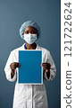 Medical Worker Holding a Poster 121722624