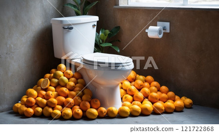 World Toilet Day Citrus Fresh Concept 121722868