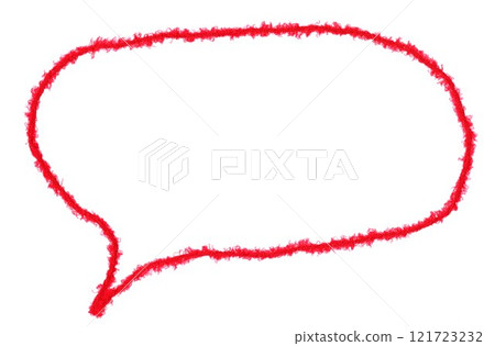 Speech bubble made of yarn Speech bubble made of yarn 121723232