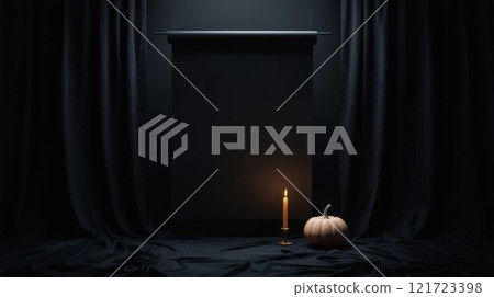 Minimalist Halloween Mystery: Shadows and Light 121723398