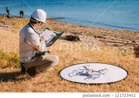 Workers flying drones 121723452