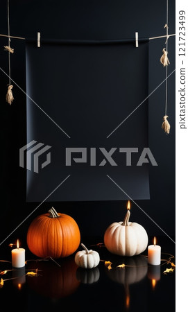 Minimalist Halloween Mystery: Shadows and Light 121723499